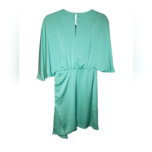 Ramy Brook Alexis Satin Faux Wrap Mini Dress - Picture 3 of 5